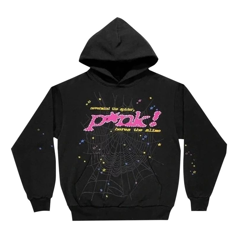 Mikina Sp5der Sp5der P*nk Graphic Print Hoodie Čierna | 2406-1FW210106PH-BLAC