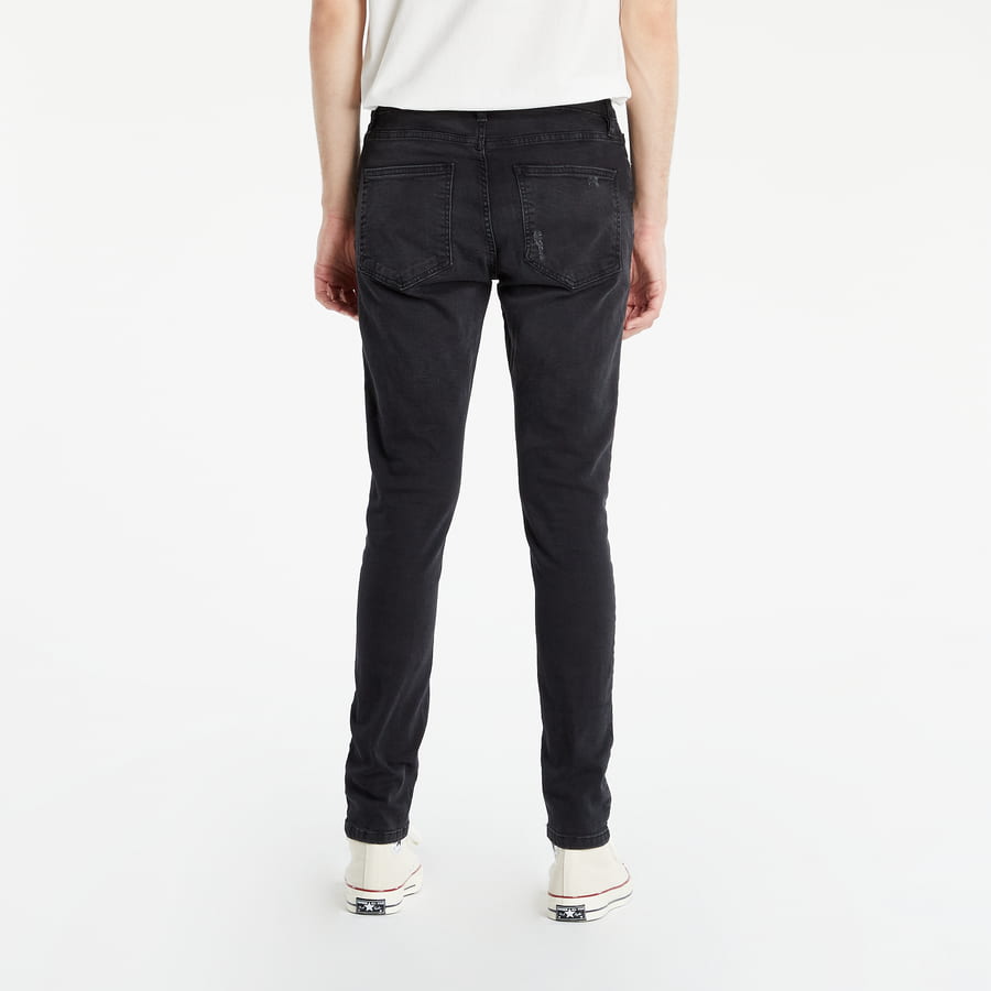 Džínsy Urban Classics Real Heavy Destroyed Washed Jeans Čierna | TB4661-Black, 1