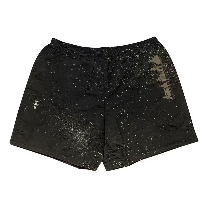 Šortky Cactus Jack by Travis Scott Travis Scott Cactus Jack Splatter Shorts Čierna | CJOL-PS06