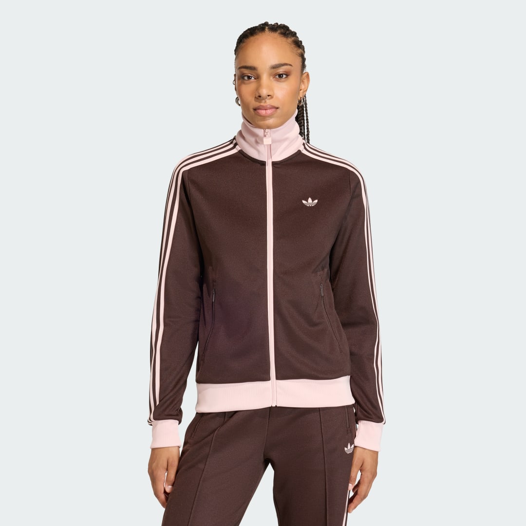 Bunda adidas Performance Classic Full-Zip Track Jacket Hnedá | KD3742, 0