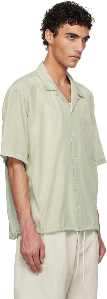 Košeľa NANAMICA Nanamica Open Collar Short Sleeve Shirt Navy | S25SG019U, 4