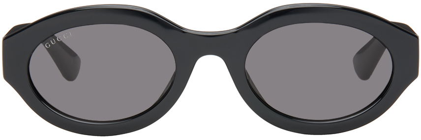 Black Oval Sunglasses