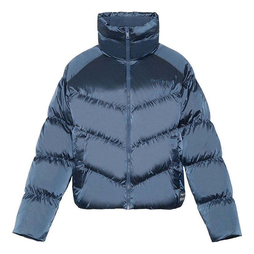 Prešívaná bunda Li-Ning BadFive Short Puffer Jacket Modrá | AYMR090-3