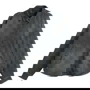 Oversized Faded Denim Overshirt with Pockets