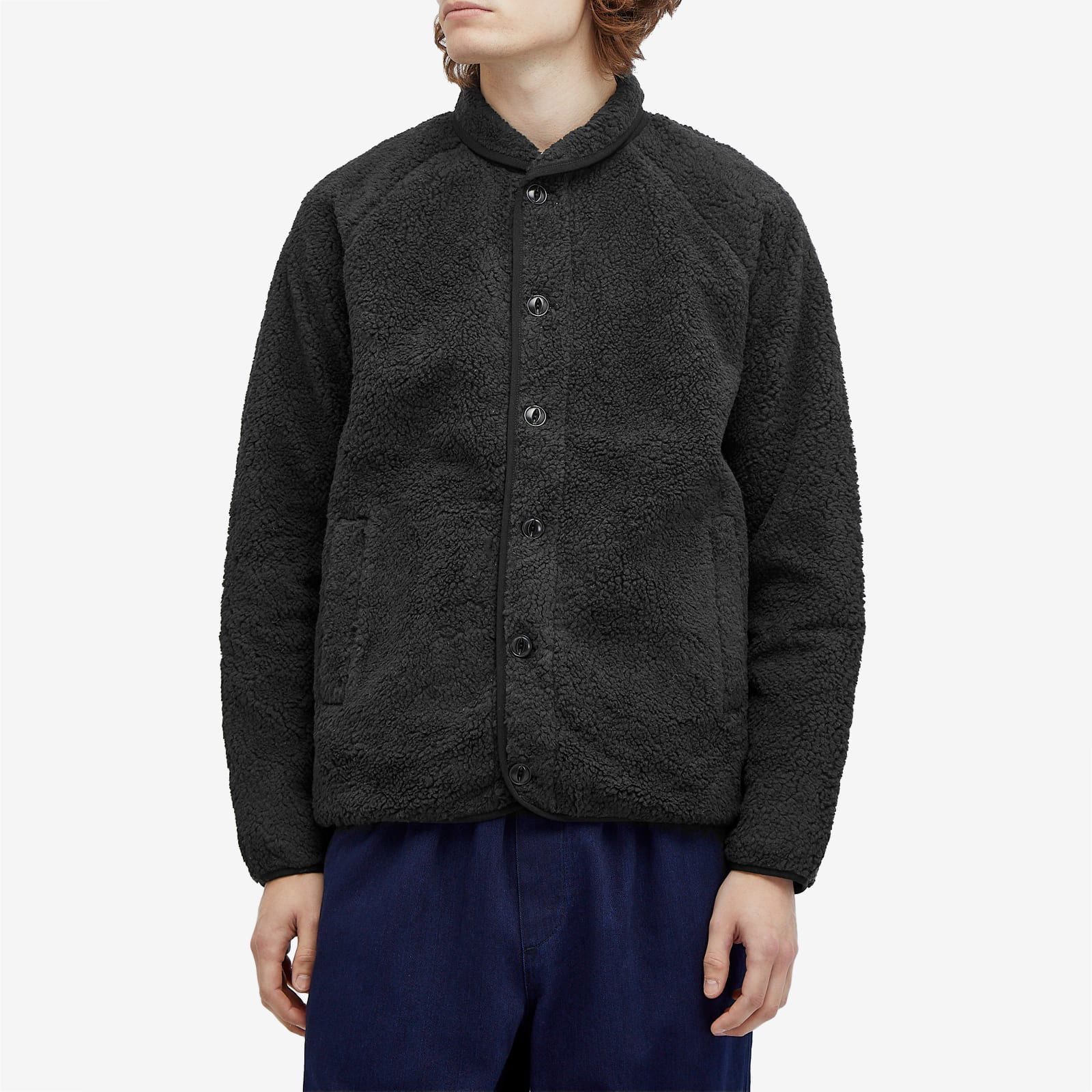 Sherpa Fleece Buttoned Jacket