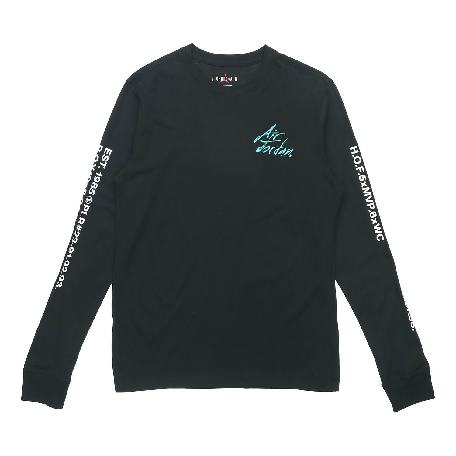 Tričko Jordan Jordan Alphabet Print Long Sleeve T-Shirt Čierna | DC6647-010, 0