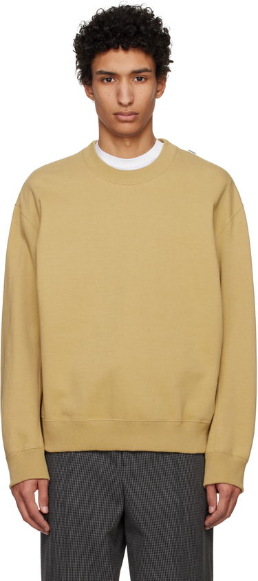 Sveter Jil Sander Jil Sander Logo Flag Shoulder Sweatshirt Béžová | J22GU0132_J20245, 0