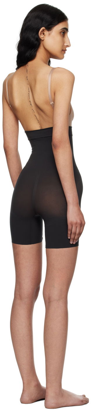Body SKIMS Everyday Sculpt High-Waisted Mid Thigh Shorts Čierna | SH-SHO-2152, 2