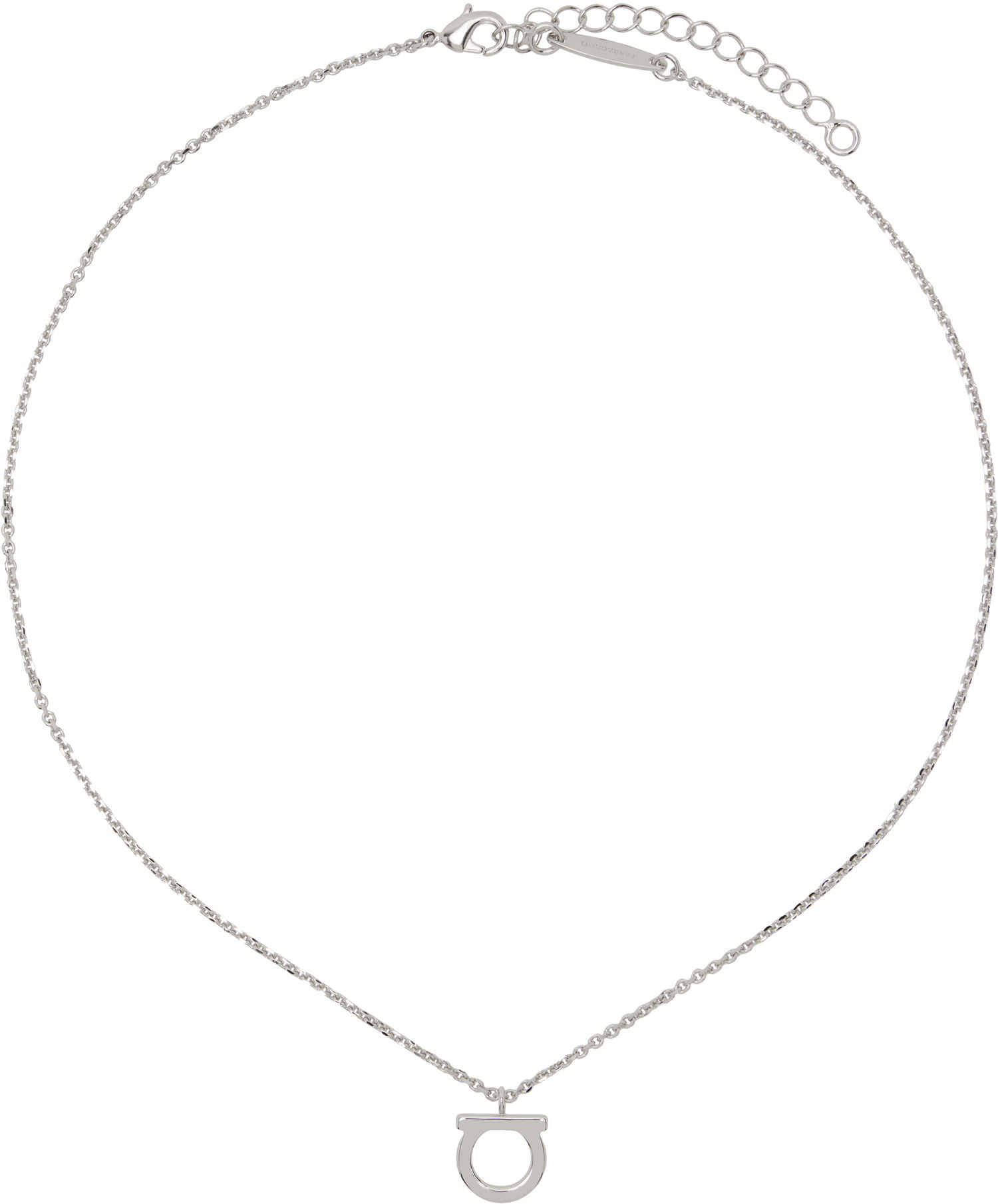Náhrdelník FERRAGAMO Ferragamo Gancio Pendant Necklace Metalická | 696659, 0