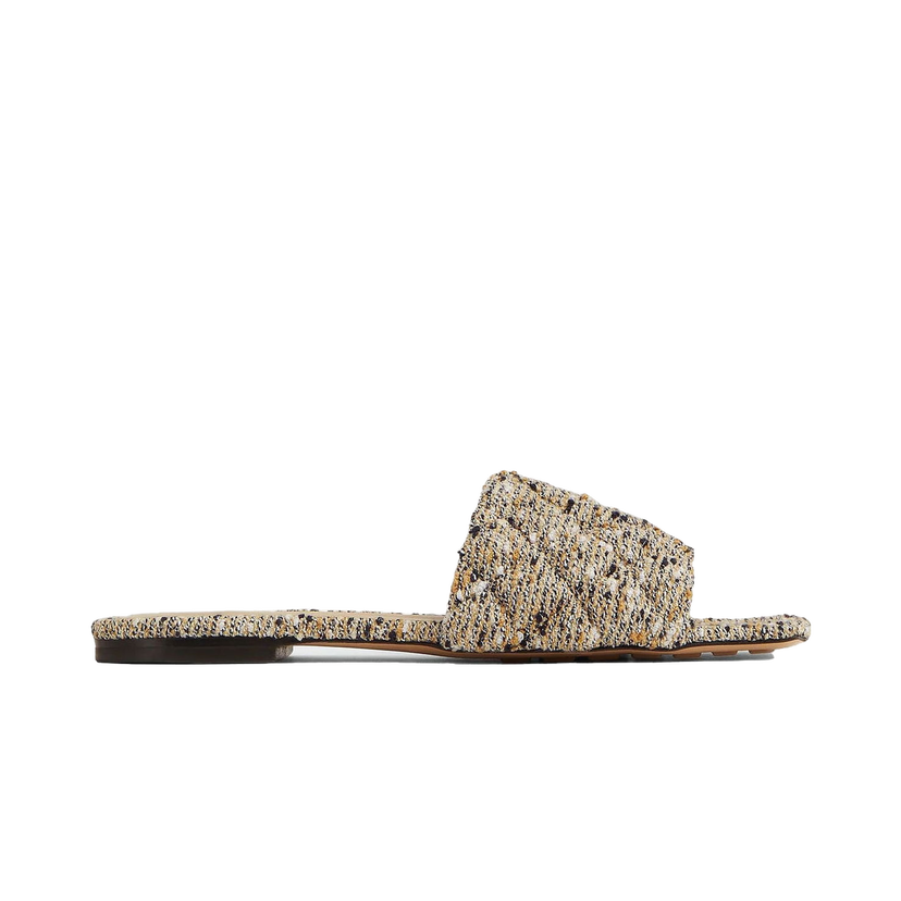 Tenisky a topánky Bottega Veneta Padded Flat Fabric Sandals Béžová | 732402 V2KN0 2842