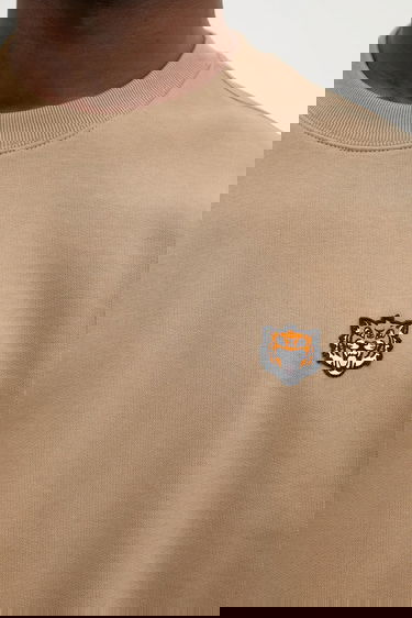 Mikina KENZO Kenzo Tiger Crest Sweatshirt Béžová | FF55SW2624MF.10, 3