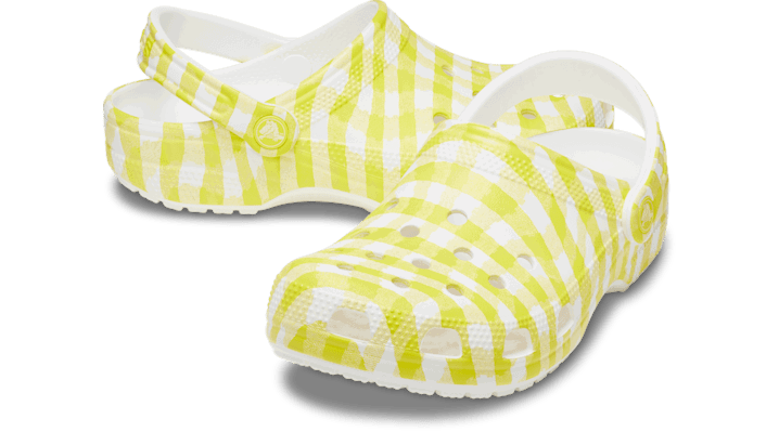 Tenisky a topánky Crocs Classic Gingham Clogs Žltá | 211006-78R, 1