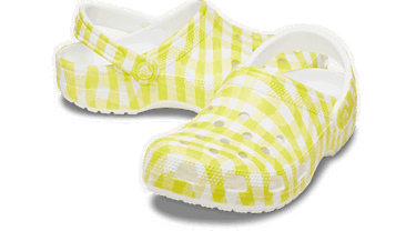 Tenisky a topánky Crocs Classic Gingham Clogs Žltá | 211006-78R, 1
