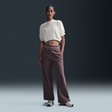 Sveter Nike Sportswear Collection Cropped Short Sleeve French Terry Crew Biela | HJ0224-133, 3