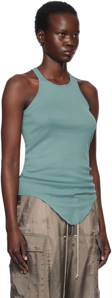 Tielko Rick Owens Rick Owens Hollywood Basic Rib Tank Top Zelené | RP01E7101 MR, 1