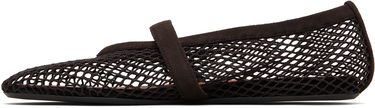 Tenisky a topánky Alaïa ALAÏA Fishnet Ballerina Flats Hnedá | AA3A029TK061, 2