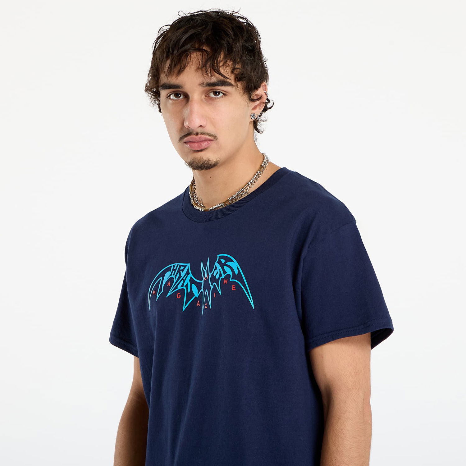 Tričko Thrasher Sky Ray by Neckface T-Shirt Navy | 145783, 1