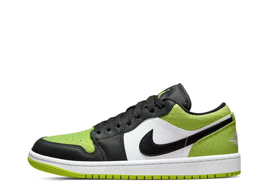 Air Jordan 1 Low SE "Vivid Green Snakeskin" W