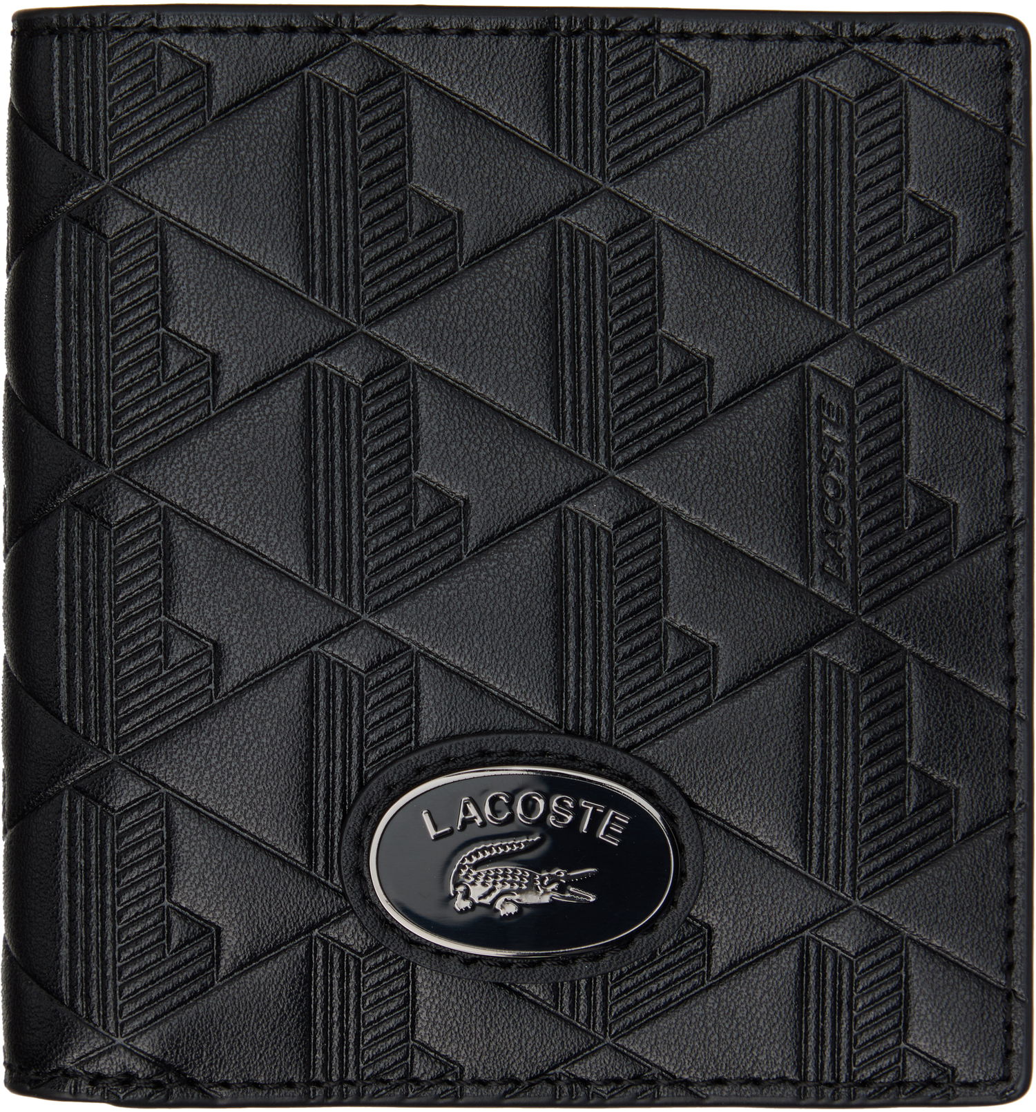 Peňaženka Lacoste Lacoste Nomogramme Compact Wallet Čierna | NH4575MR_000, 0