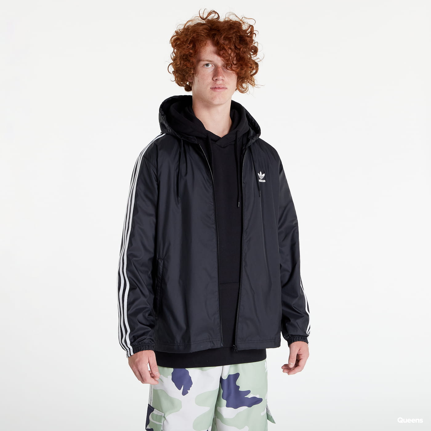 Vetrovka adidas Originals Adicolor 3-Stripes Čierna | HB9489, 0