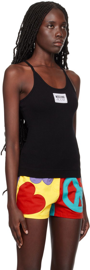 Tielko Moschino Jeans Patch Tank Top Čierna | 0809 3259, 3