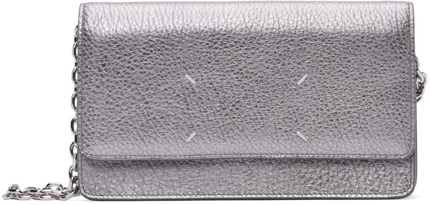 Náhrdelník Maison Margiela Silver Four Stitches Chain Wallet Šedá | SA3UI0008 P6749, 0
