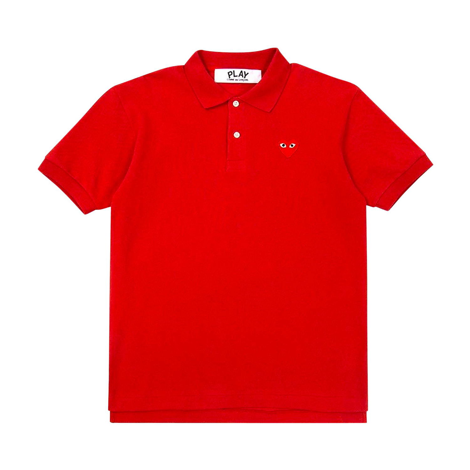 Polo tričko Comme des Garçons Play Big Heart Polo T-Shirt Červená | AZ T006 051 4, 1
