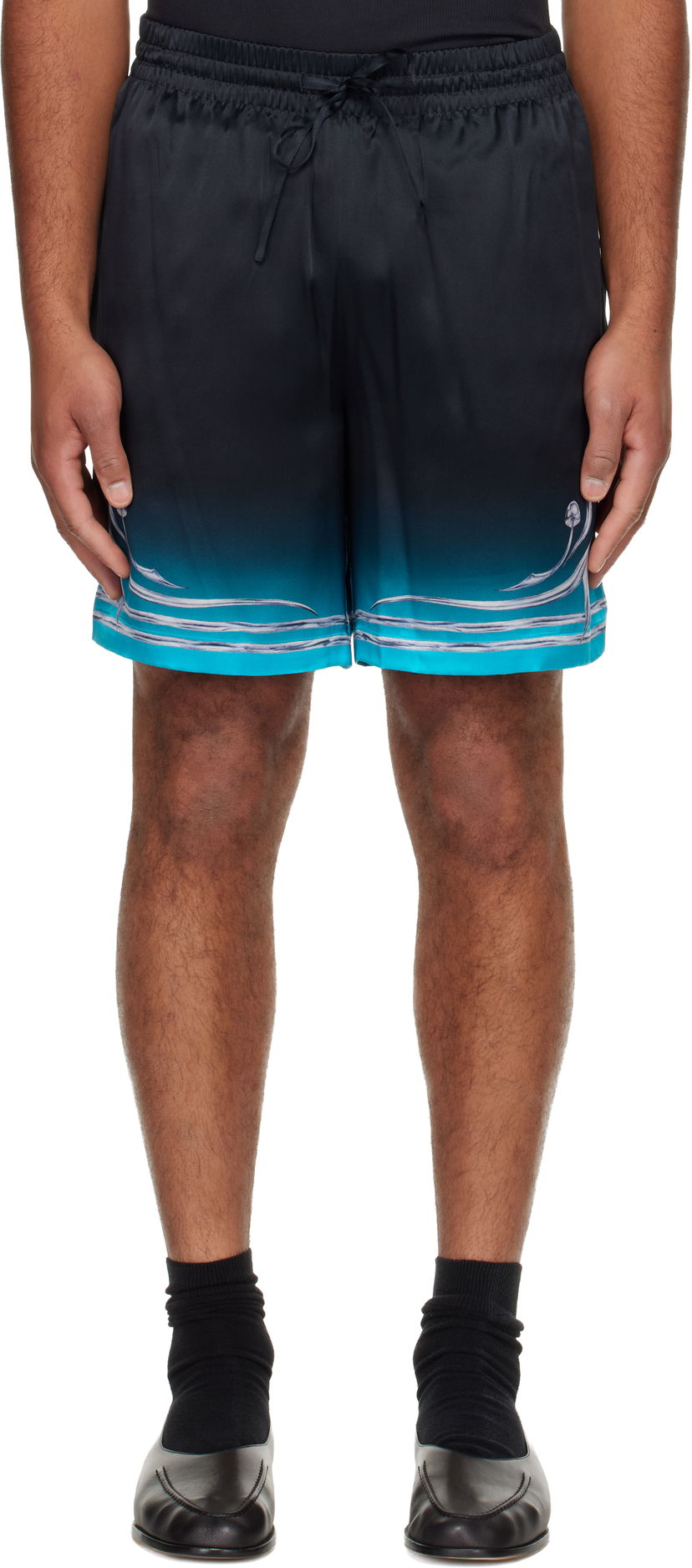 Šortky Casablanca Blades Silk Satin Shorts Rôznofarebný | M-AW25-TR-012-04
