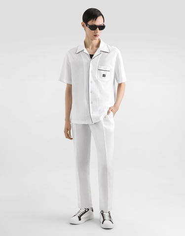 Košeľa Dolce & Gabbana Dolce & Gabbana Piqué Shirt Biela | G5KS3ZHU7UTW0800, 1