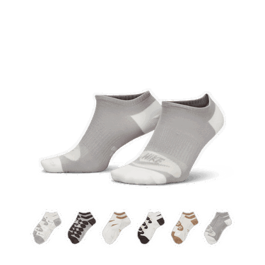 Ponožky Nike Everyday Lightweight No-Show 6 Pairs Šedá | FB3281-902, 1