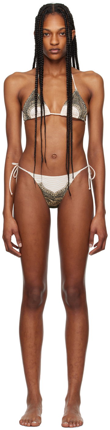 Plavky Jean Paul Gaultier Gaultier 'The Cartouche' Bikini Set Biela | 24/25-F-BS006-J540-400300156, 0