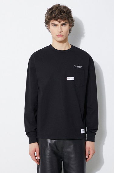 Tričko Neighborhood NEIGHBORHOOD Classic-P Crewneck Long Sleeve T-Shirt Čierna | 241FPNH.CSM05, 0
