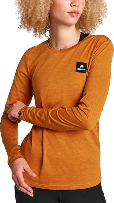 Tričko Saysky Reflective Logo Pace Long Sleeve Oranžová | owrls20c4008-owrls20c4008, 0