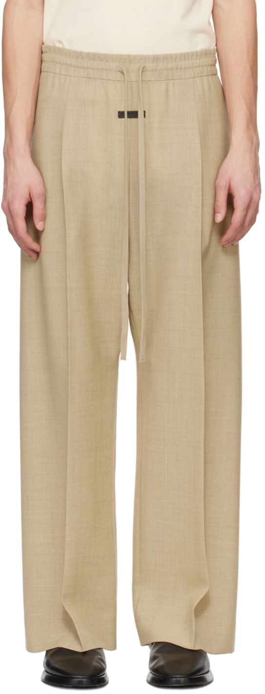 Nohavice Fear of God Beige Wide-Leg Trousers Béžová | FG840-400WCA