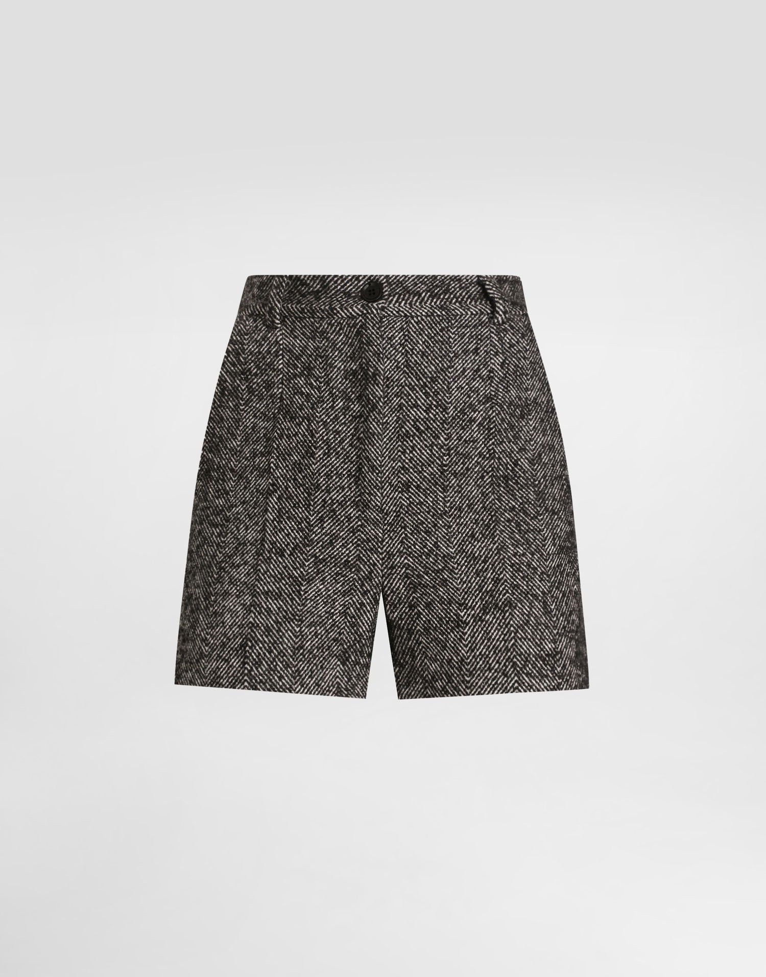 Šortky Dolce & Gabbana Dolce & Gabbana Chevron Wool Blend Shorts Šedá | FTDDYTFCZAGS8030, 0
