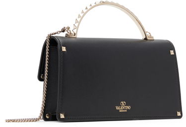 Kabelka Valentino Mini Studded Chain Top Handle Bag Čierna | 7W0P0AG5VIT, 2