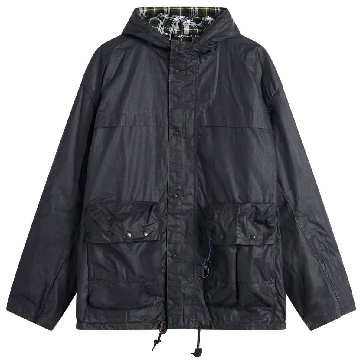 Parka Barbour Heritage+ Modified Durham Wax Jacket, Size Large Navy | MWX2448NY71, 0