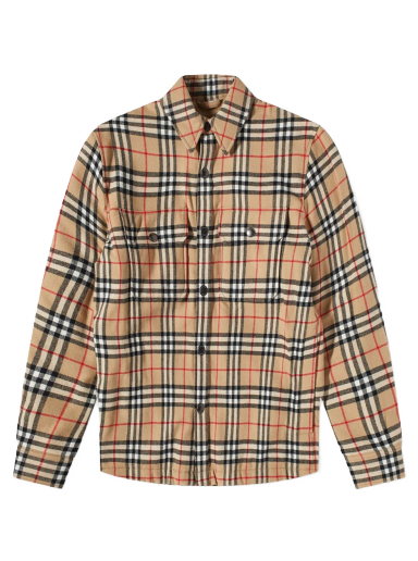 Bunda Burberry Calmore Fleece Lined Shirt Jacket Béžová | 8043839-A7028