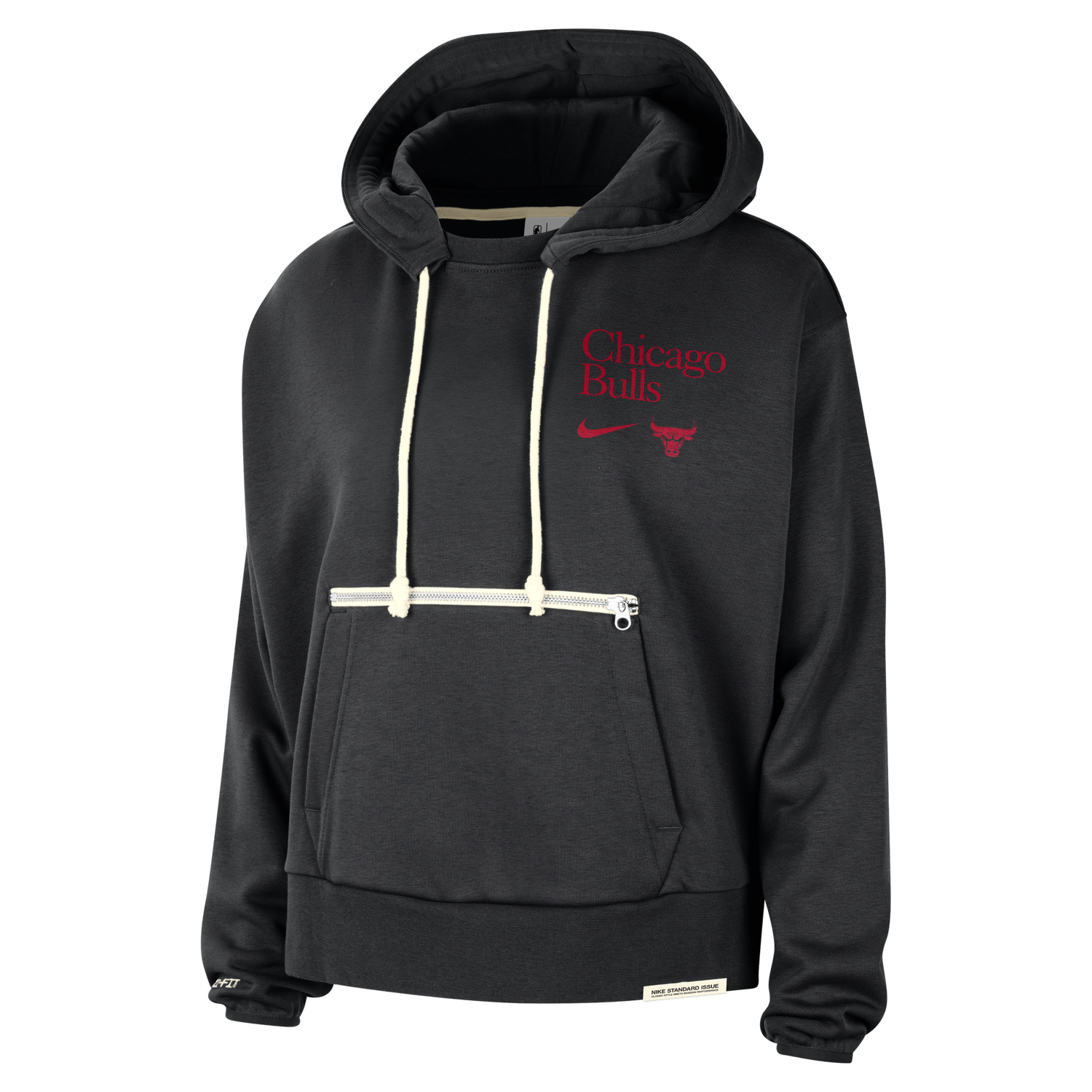 Mikina Nike Dri-FIT NBA Chicago Bulls Standard Issue Hoodie Čierna | FD8887-010, 0
