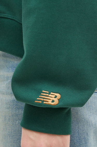 Mikina New Balance Varsity Oversized Crewneck Sweatshirt Zelené | WT43553-NWG, 3