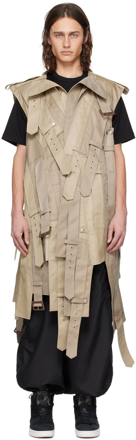 Vesta Junya Watanabe Sleeveless Coat Béžová | WM-V005-051, 0