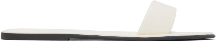 Šaty The Row The Row Leather Beach Slides Biela | F1386-SPN60, 0