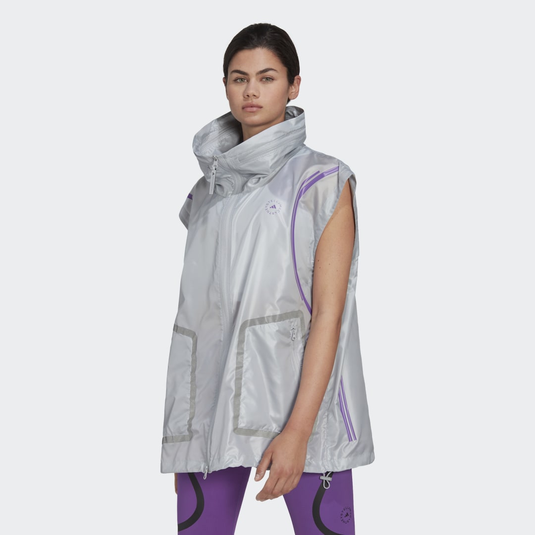 Vesta adidas Originals Stella McCartney x TruePace Running Gilet Šedá | HG6853, 0