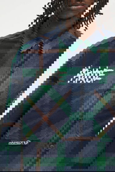 Košeľa AAPE by A Bathing Ape Main Long Sleeve Regular Fit Classic Collar Flannel Plaid Shirt Rôznofarebný | AAPSTM8504XXN, 3