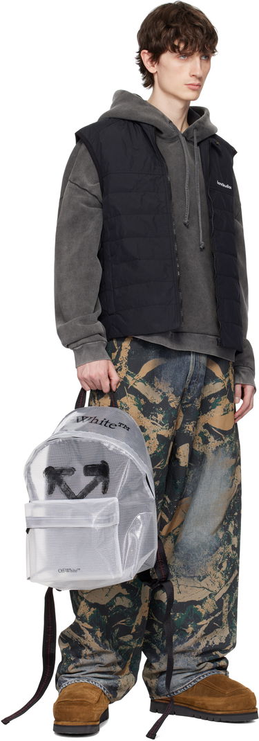 Batoh Off-White Off-White Heritage Ripstop Backpack Biela | OMNB124S25FAB0017910, 3