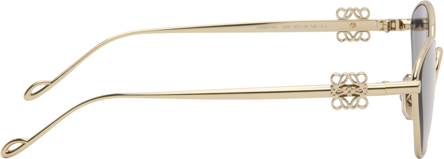 Slnečné okuliare Loewe Gold Anagram Hexagonal Sunglasses Čierna | LW40115U 192337181177, 1