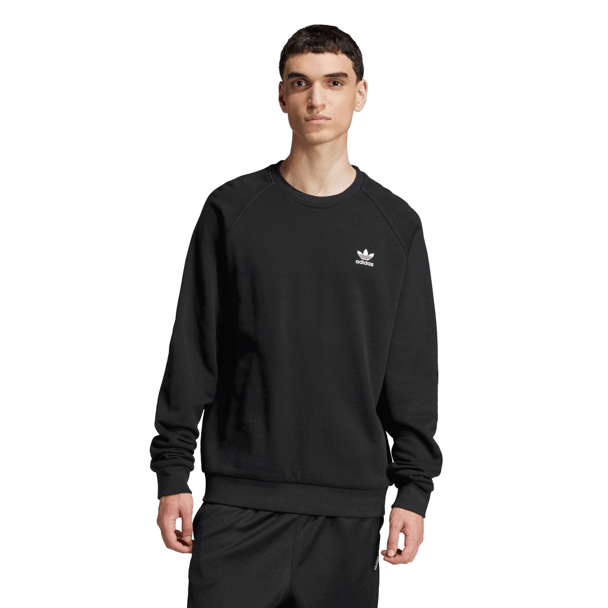 Mikina adidas Originals Crew Sweatshirt ESS Čierna | JD2412, 0