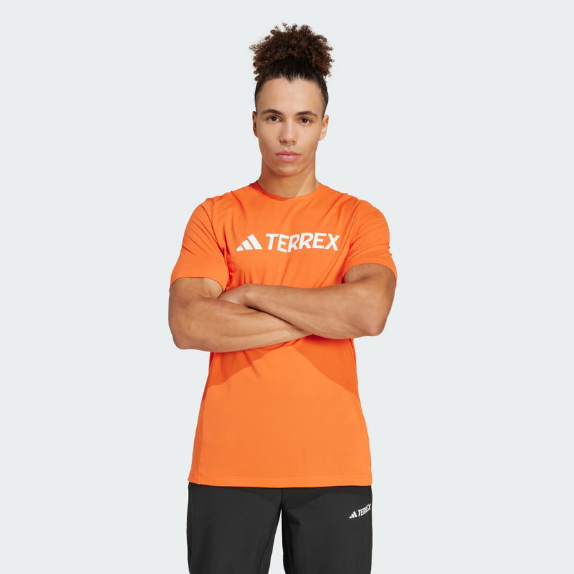 Tričko adidas Performance Terrex Multi Climacool Logo Tech T-Shirt Oranžová | JI9236