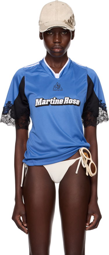 Tričko Martine Rose Martine Rose Lace Trim Football T-Shirt Modrá | 123JT08504, 0
