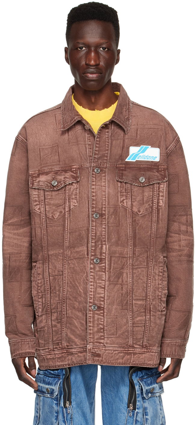 Bunda We11done We11done Denim Trucker Jacket Hnedá | WD-DJ1-22-366-U-BR, 0